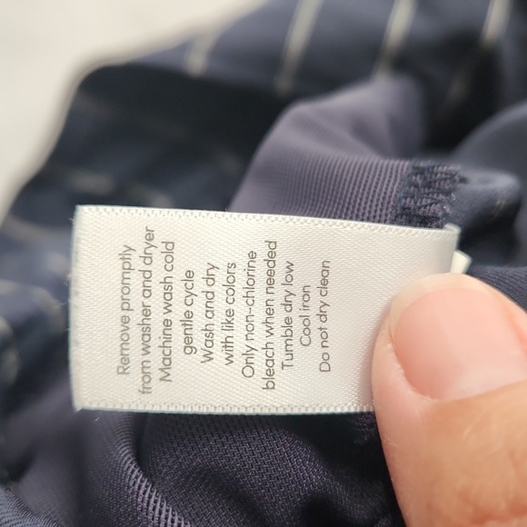 Athleta Stripe Midtown Ankle Pant in Navy - Picture 8 of 12